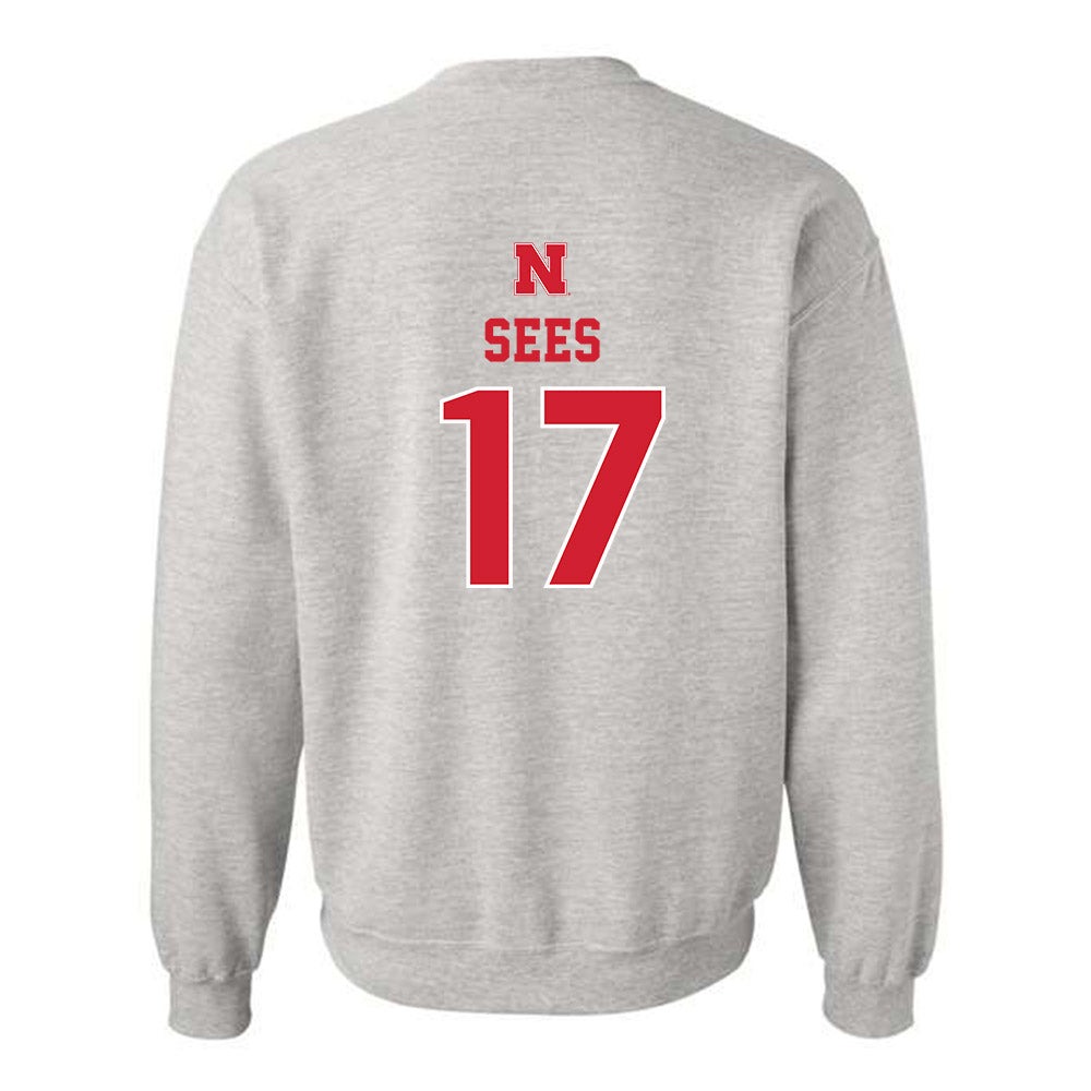 Nebraska - NCAA Women's Soccer : Jo Sees - Classic Shersey Crewneck Sweatshirt-1