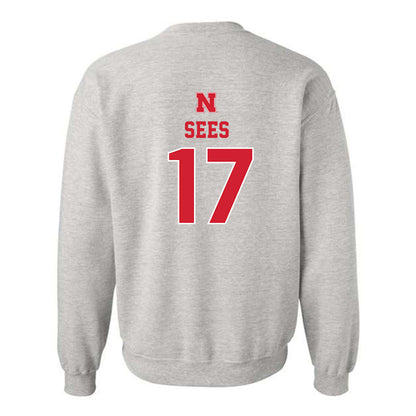 Nebraska - NCAA Women's Soccer : Jo Sees - Classic Shersey Crewneck Sweatshirt-1