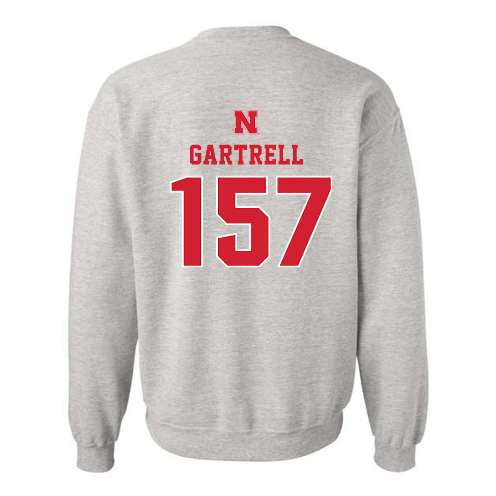 Nebraska - NCAA Wrestling : Dez Gartrell - Classic Shersey Crewneck Sweatshirt-1