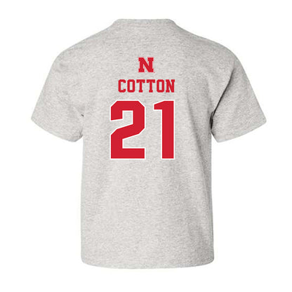 Nebraska - NCAA Baseball : Jaron Cotton - Classic Shersey Youth T-Shirt-1