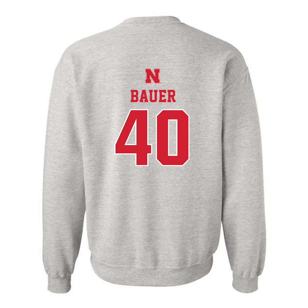 Nebraska - NCAA Football : Rowdy Bauer - Classic Shersey Crewneck Sweatshirt