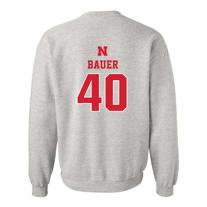 Nebraska - NCAA Football : Rowdy Bauer - Classic Shersey Crewneck Sweatshirt