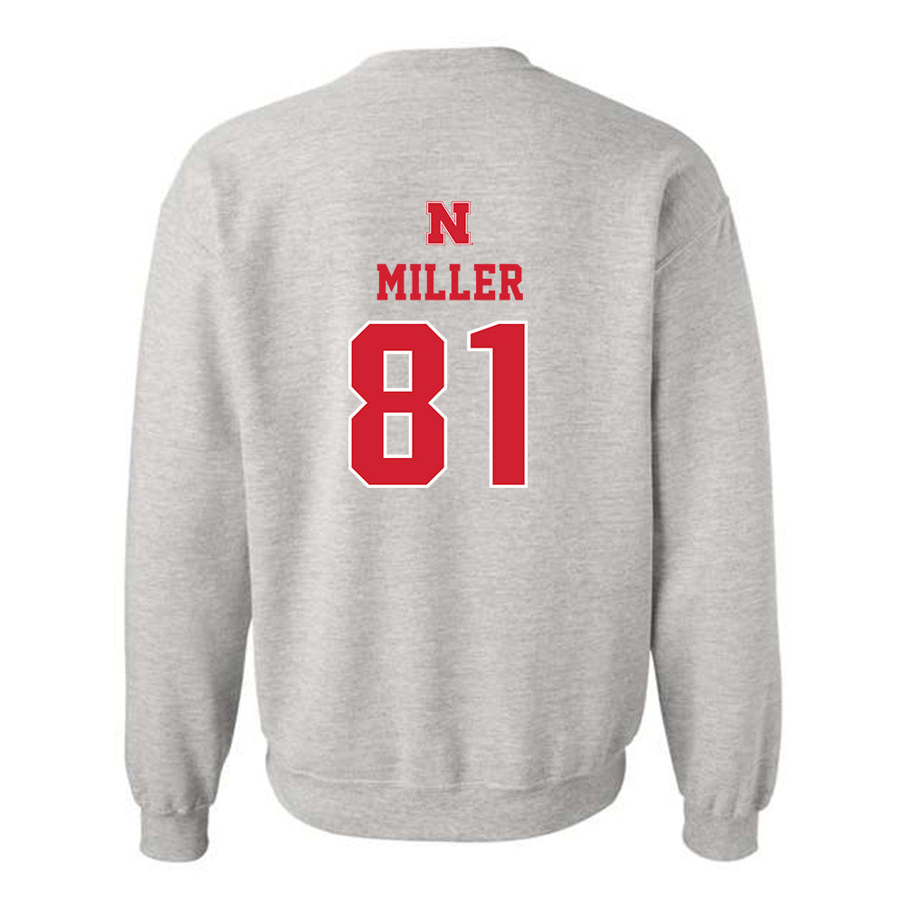 Nebraska - NCAA Football : Hayes Miller - Classic Shersey Crewneck Sweatshirt