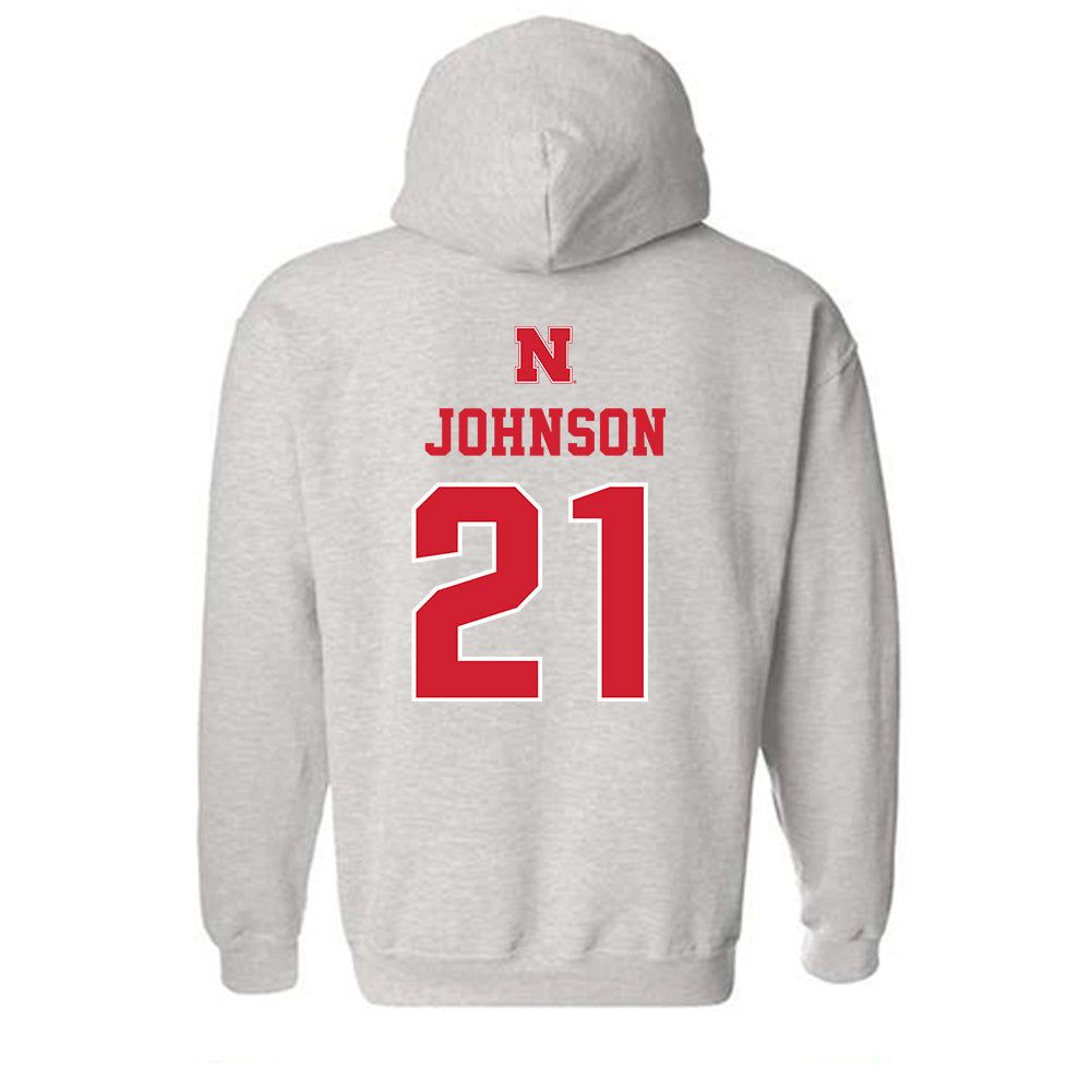 Nebraska - NCAA Football : Emmett Johnson - Hooded Sweatshirt