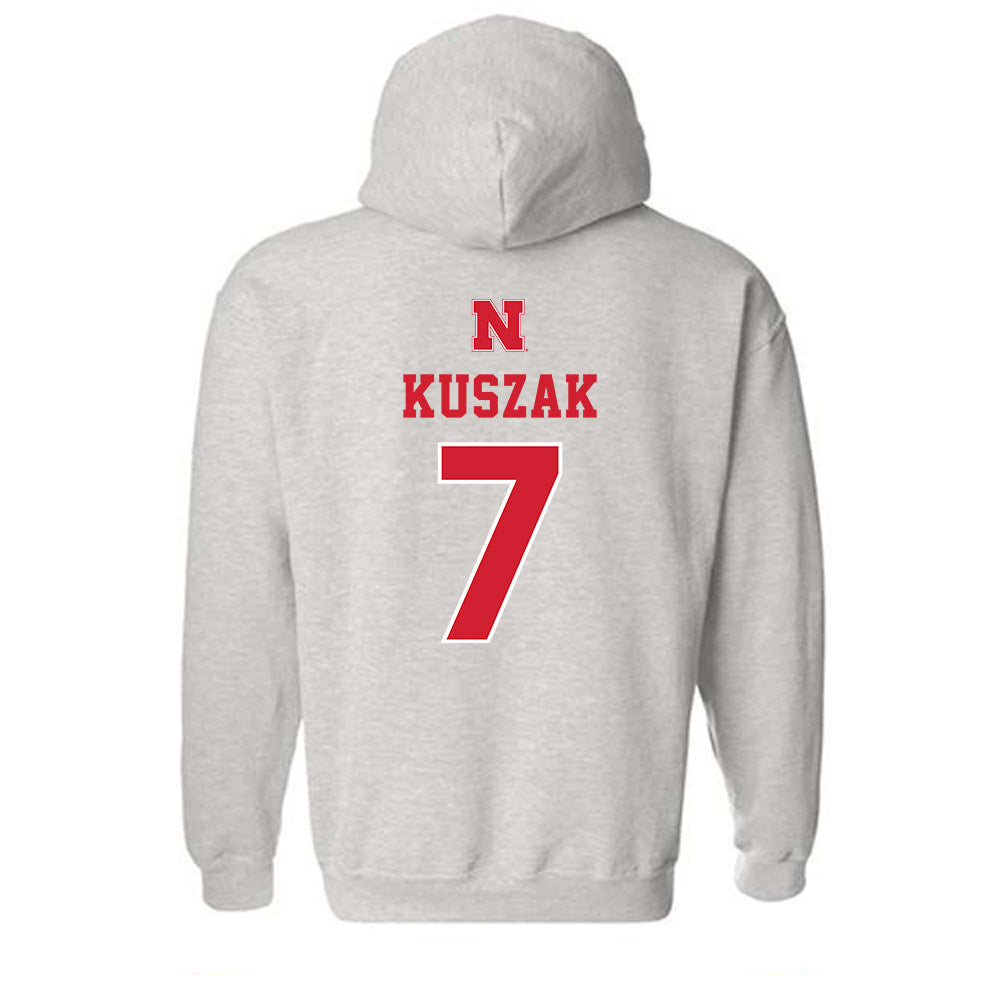 Nebraska - NCAA Softball : Ava Kuszak - Classic Shersey Hooded Sweatshirt-1