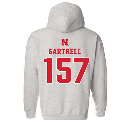 Nebraska - NCAA Wrestling : Dez Gartrell - Classic Shersey Hooded Sweatshirt-1