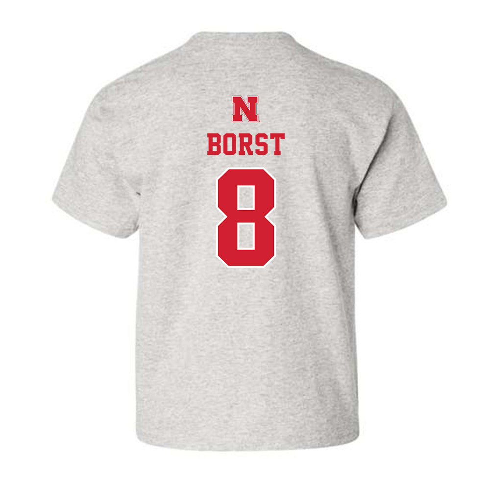 Nebraska - NCAA Baseball : Evan Borst - Youth T-Shirt