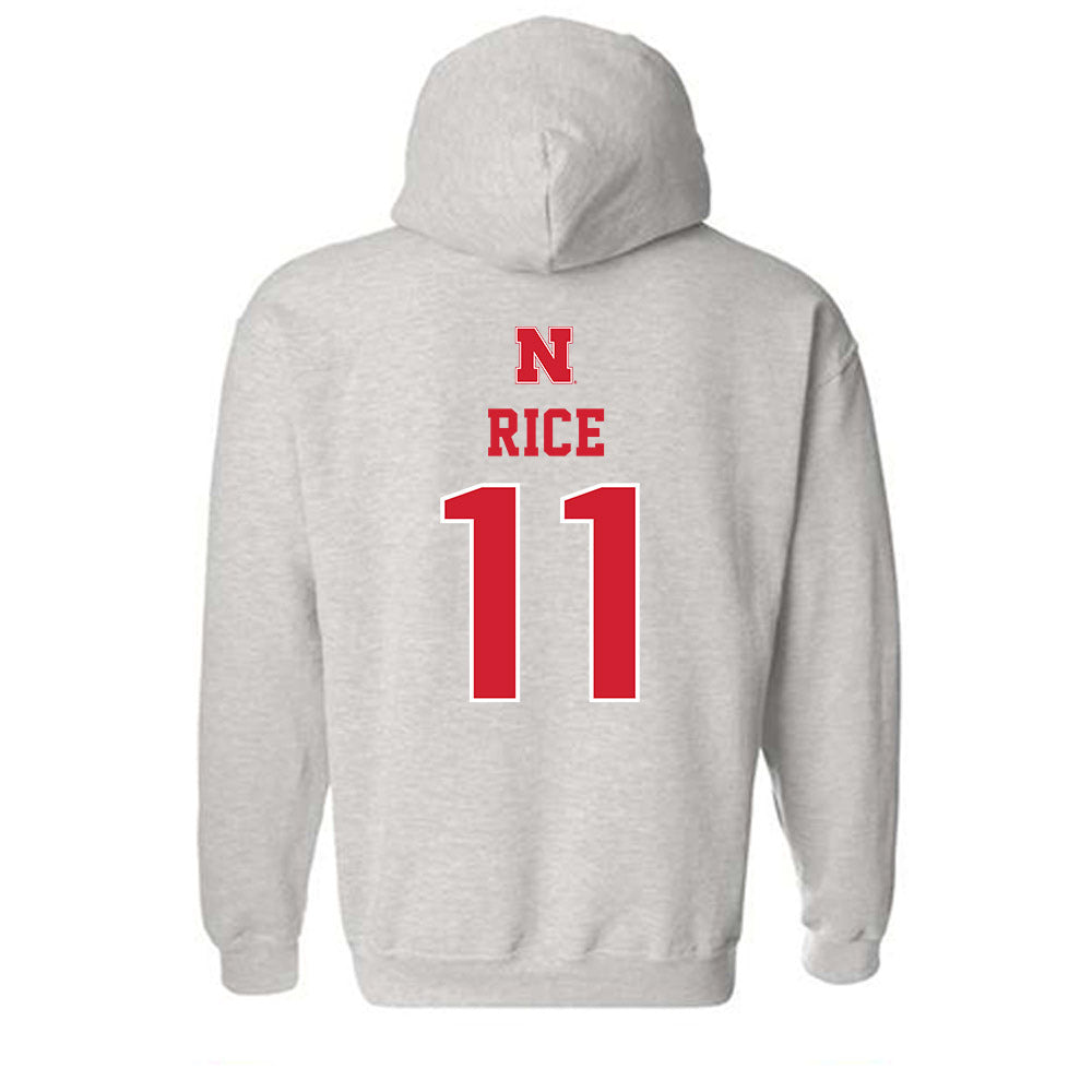 Nebraska - NCAA Men's Basketball : Eli Rice - Hooded Sweatshirt