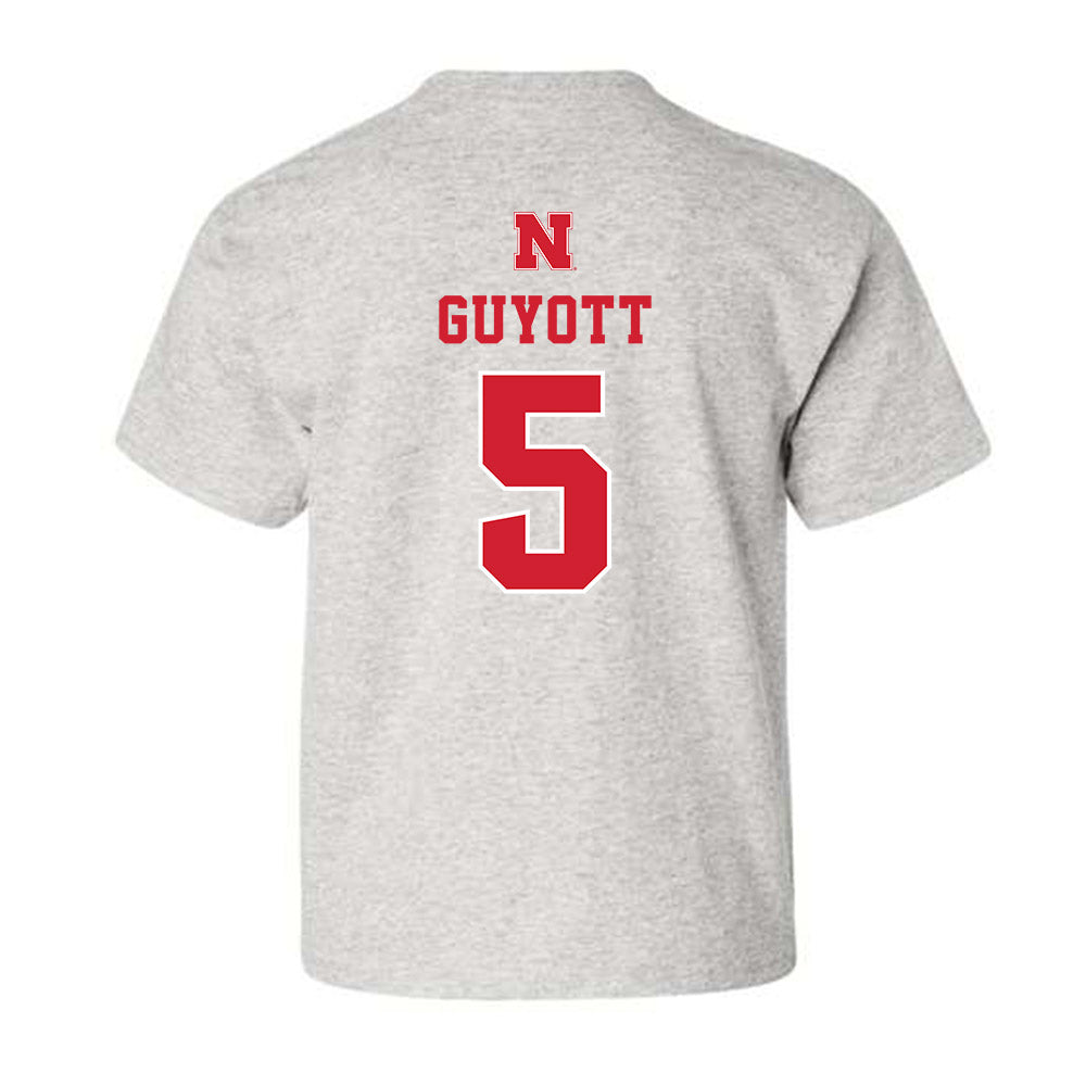 Nebraska - NCAA Women's Soccer : Ella Guyott - Youth T-Shirt