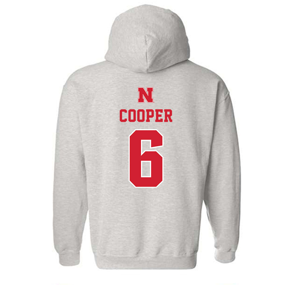 Nebraska - NCAA Men's Basketball : Will Cooper - Classic Shersey Hooded Sweatshirt-1