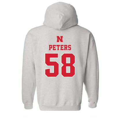 Nebraska - NCAA Football : Jake Peters - Classic Shersey Hooded Sweatshirt-1
