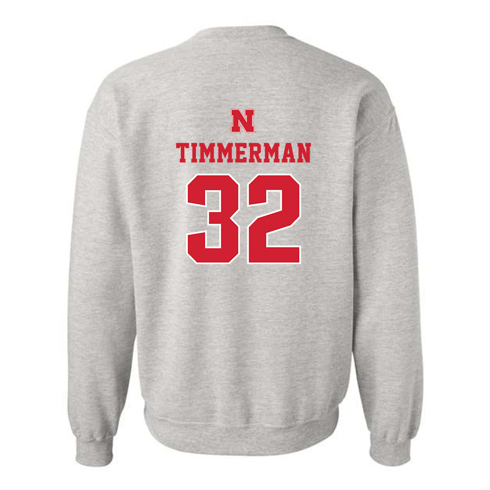 Nebraska - NCAA Baseball : Tucker Timmerman - Crewneck Sweatshirt