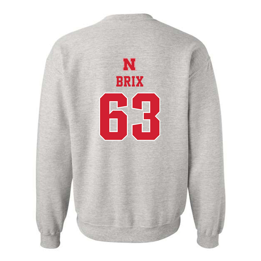 Nebraska - NCAA Football : Grant Brix - Crewneck Sweatshirt