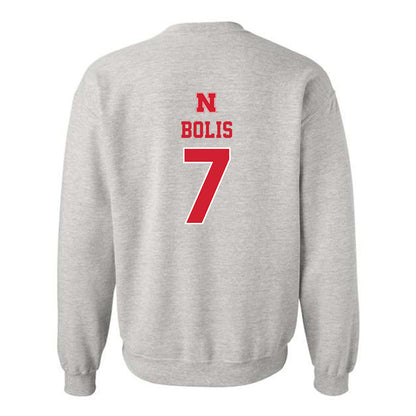 Nebraska - NCAA Men's Basketball : Justin Bolis - Classic Shersey Crewneck Sweatshirt-1