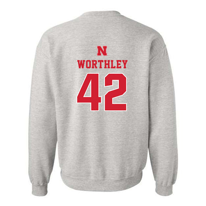 Nebraska - NCAA Baseball : Jalen Worthley - Crewneck Sweatshirt