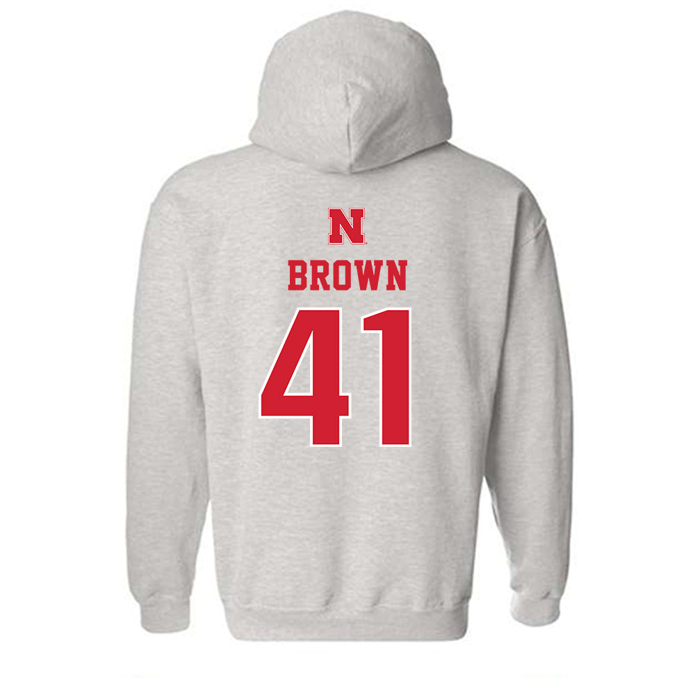 Nebraska - NCAA Football : Elliott Brown - Hooded Sweatshirt