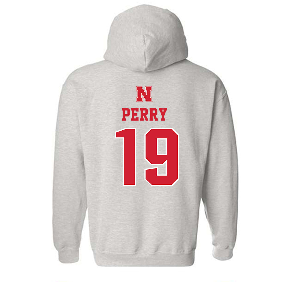 Nebraska - NCAA Baseball : Kyle Perry - Hooded Sweatshirt