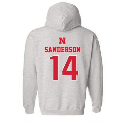 Nebraska - NCAA Baseball : Case Sanderson - Hooded Sweatshirt