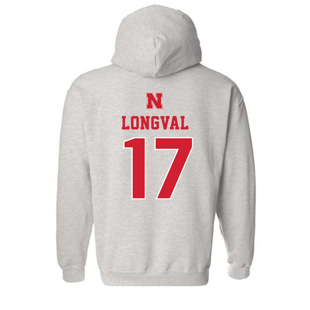 Nebraska - NCAA Football : Luke Longval - Hooded Sweatshirt