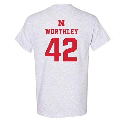 Nebraska - NCAA Baseball : Jalen Worthley - T-Shirt