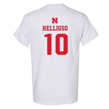Nebraska - NCAA Baseball : Hogan Helligso - Classic Shersey T-Shirt-1