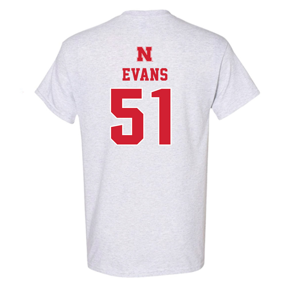 Nebraska - NCAA Football : Justin Evans - Classic Shersey T-Shirt-1