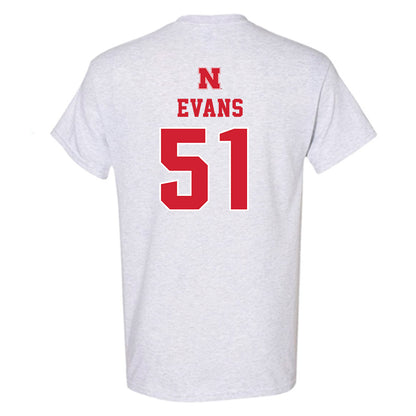 Nebraska - NCAA Football : Justin Evans - Classic Shersey T-Shirt-1