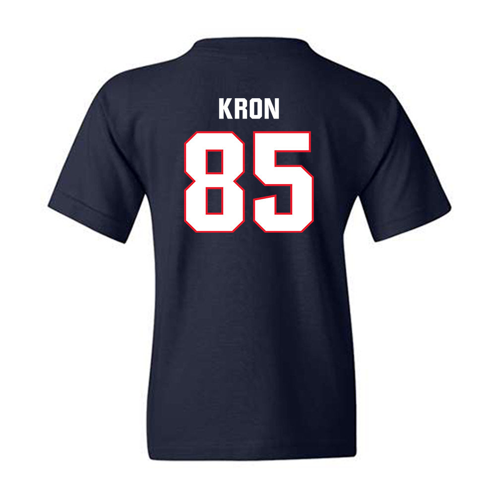 UConn - NCAA Football : Drew Kron - Classic Shersey Youth T-Shirt-1