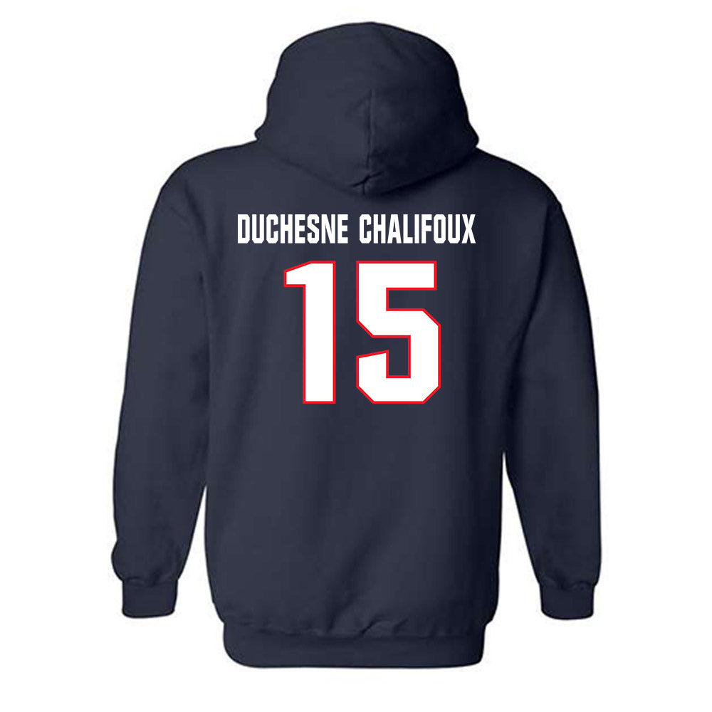 UConn - NCAA Women's Ice Hockey : Meghane Duchesne Chalifoux - Classic Shersey Hooded Sweatshirt