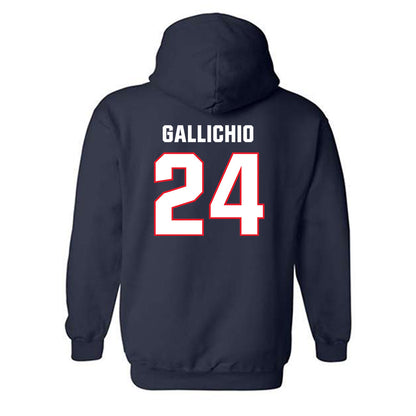 UConn - NCAA Men's Lacrosse : Eric Gallichio - Classic Shersey Hooded Sweatshirt-1