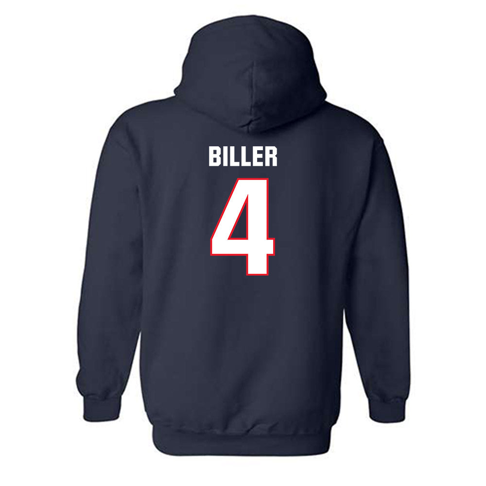 UConn - NCAA Baseball : Sam Biller - Classic Shersey Hooded Sweatshirt-1