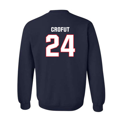 UConn - NCAA Football : Tashi Crofut - Classic Shersey Crewneck Sweatshirt-1