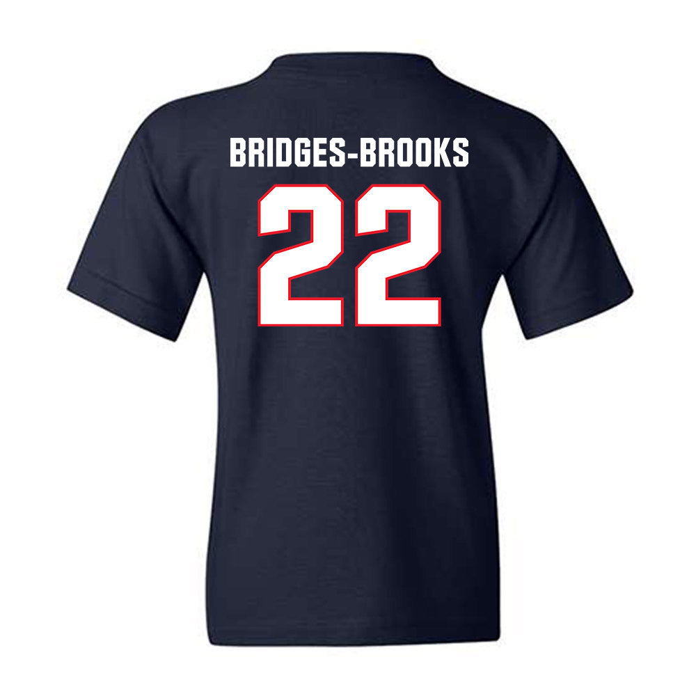 UConn - NCAA Football : Axavier Bridges-Brooks - Classic Shersey Youth T-Shirt-1