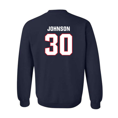 UConn - NCAA Football : Charles Johnson - Classic Shersey Crewneck Sweatshirt-1