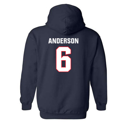 UConn - NCAA Football : Ezeriah Anderson - Classic Shersey Hooded Sweatshirt