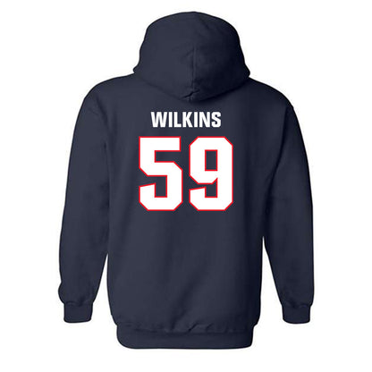 UConn - NCAA Football : Finn Wilkins - Classic Shersey Hooded Sweatshirt