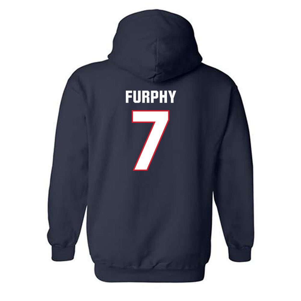 UConn - NCAA Men's Basketball : Jacob Furphy - Classic Shersey Hooded Sweatshirt-1