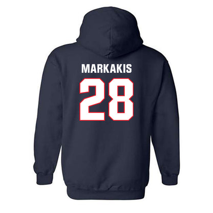 UConn - NCAA Women's Ice Hockey : Ellie Markakis - Classic Shersey Hooded Sweatshirt-1