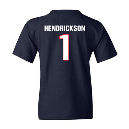 UConn - NCAA Men's Ice Hockey : Kam Hendrickson - Classic Shersey Youth T-Shirt-1