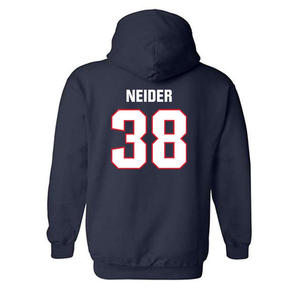 UConn - NCAA Football : John Neider - Classic Shersey Hooded Sweatshirt