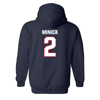 UConn - NCAA Baseball : Tyler Minick - Classic Shersey Hooded Sweatshirt-1