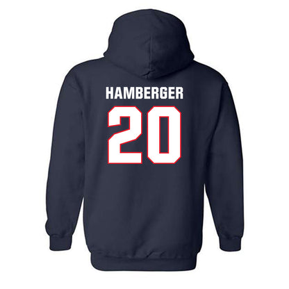 UConn - NCAA Baseball : Evan Hamberger - Classic Shersey Hooded Sweatshirt