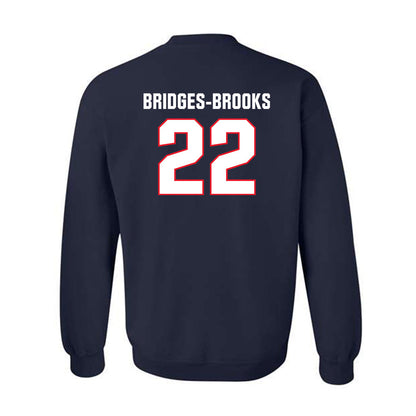 UConn - NCAA Football : Axavier Bridges-Brooks - Classic Shersey Crewneck Sweatshirt-1