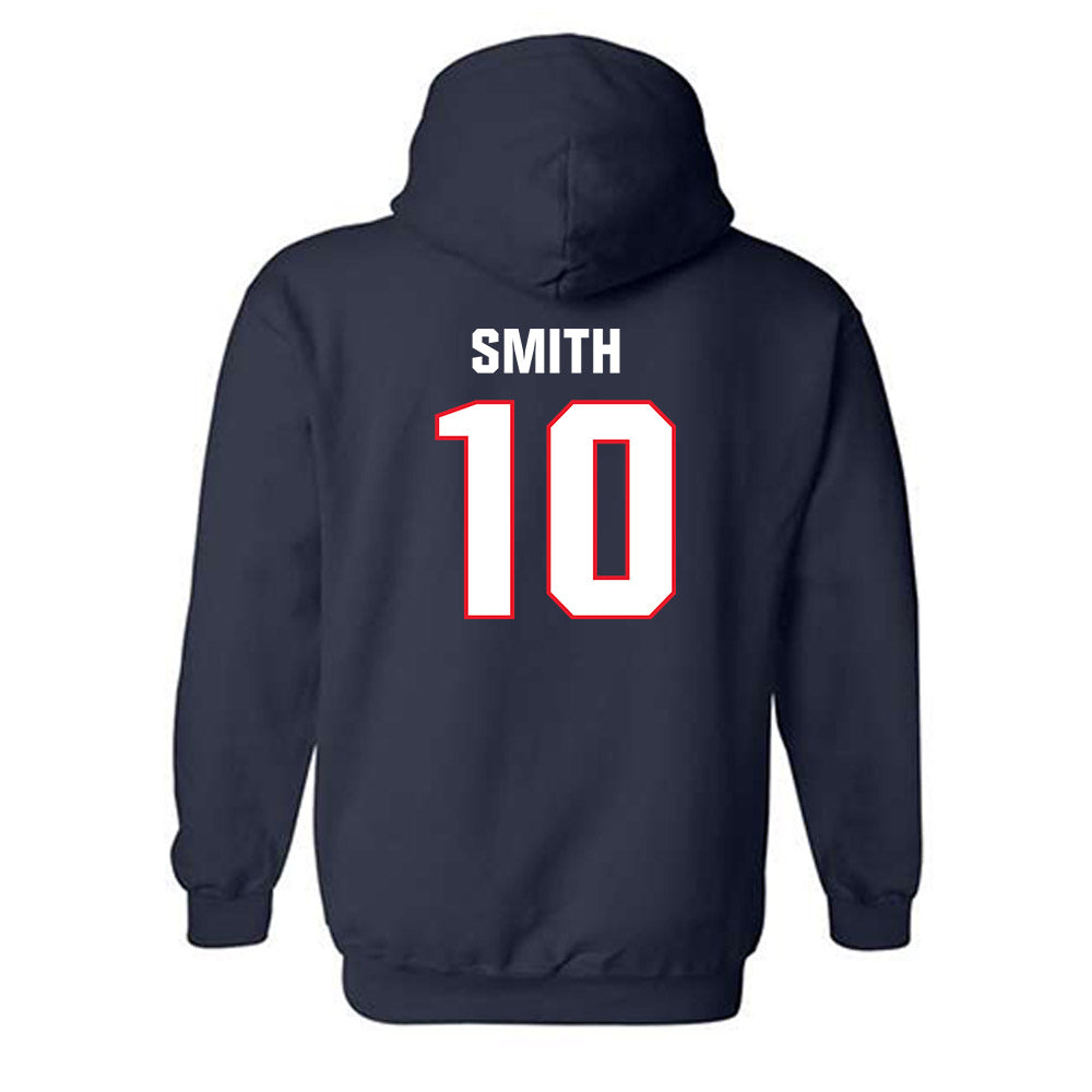 UConn - NCAA Football : Caleb Smith - Classic Shersey Hooded Sweatshirt-1