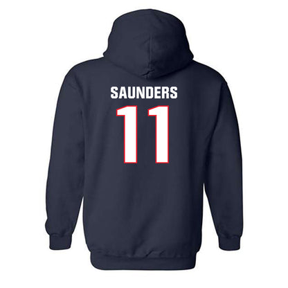 UConn - NCAA Men's Soccer : Balthazar Saunders - Classic Shersey Hooded Sweatshirt-1