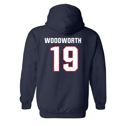 UConn - NCAA Women's Ice Hockey : Megan Woodworth - Classic Shersey Hooded Sweatshirt