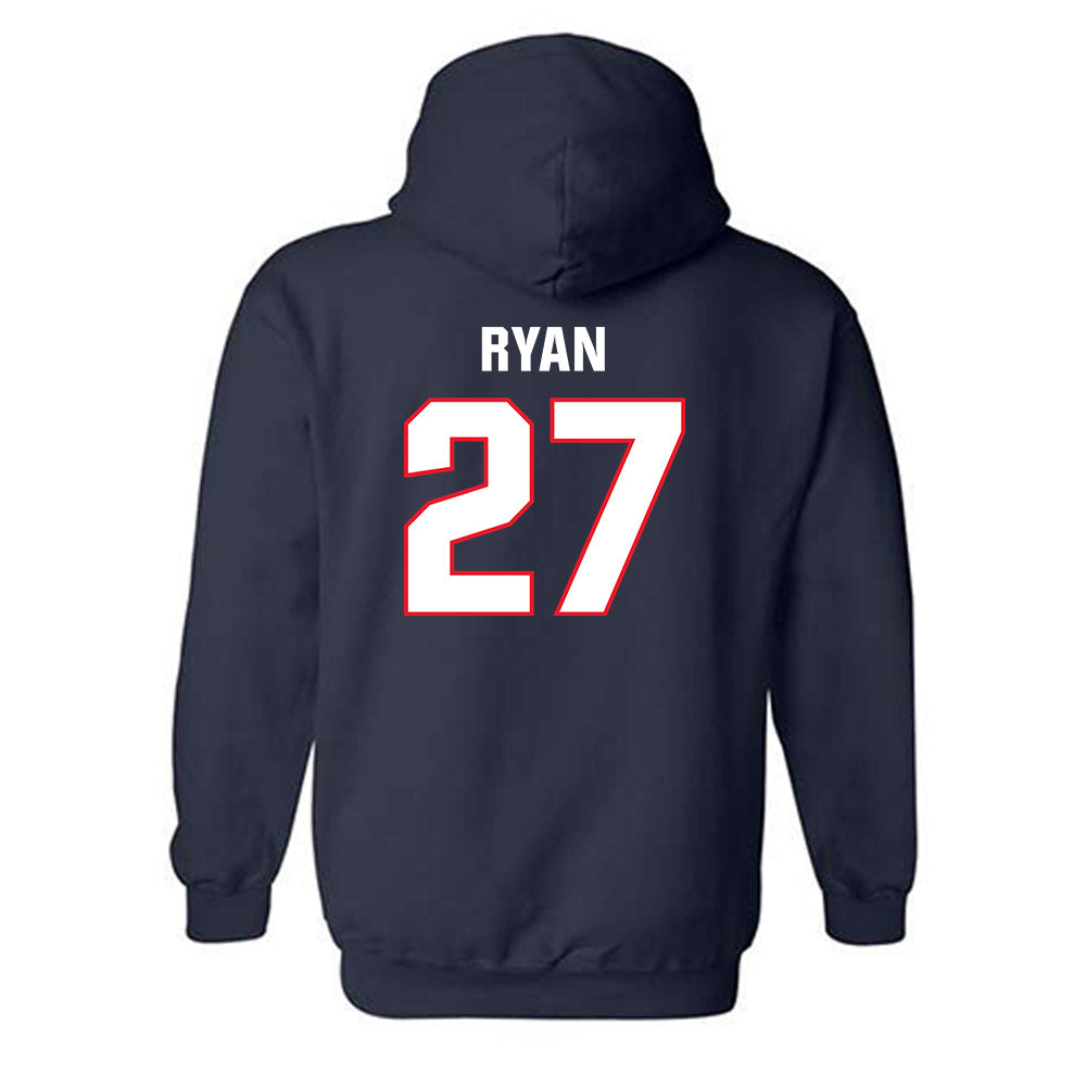 UConn - NCAA Men's Soccer : Jack Ryan - Classic Shersey Hooded Sweatshirt-1