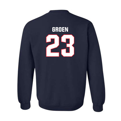 UConn - NCAA Baseball : Carter Groen - Classic Shersey Crewneck Sweatshirt-1