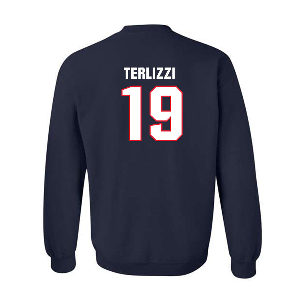 UConn - NCAA Women's Lacrosse : Jillian Terlizzi - Classic Shersey Crewneck Sweatshirt-1