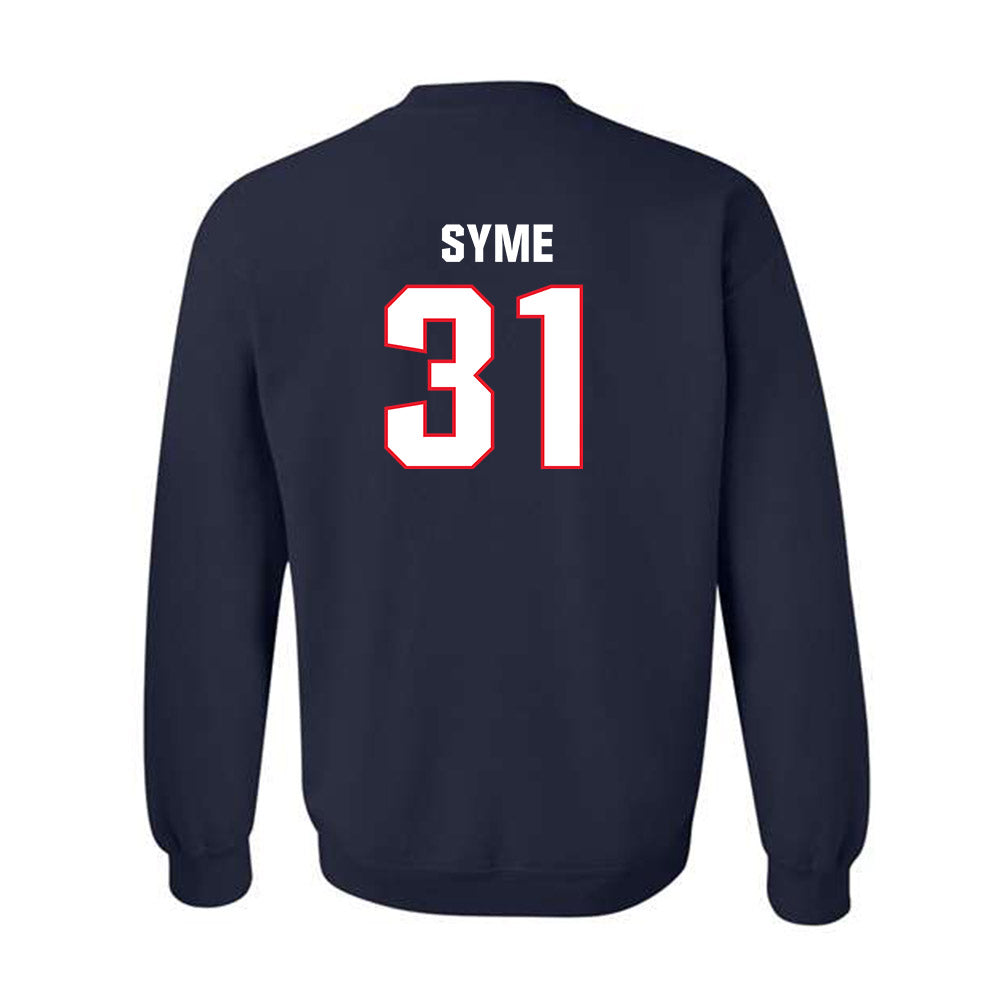 UConn - NCAA Women's Lacrosse : Madelyn Syme - Classic Shersey Crewneck Sweatshirt-1